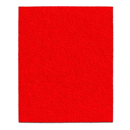 A full-sheet view of the coarse, red 60-grit Diablo sanding paper, showing the ceramic grit texture.