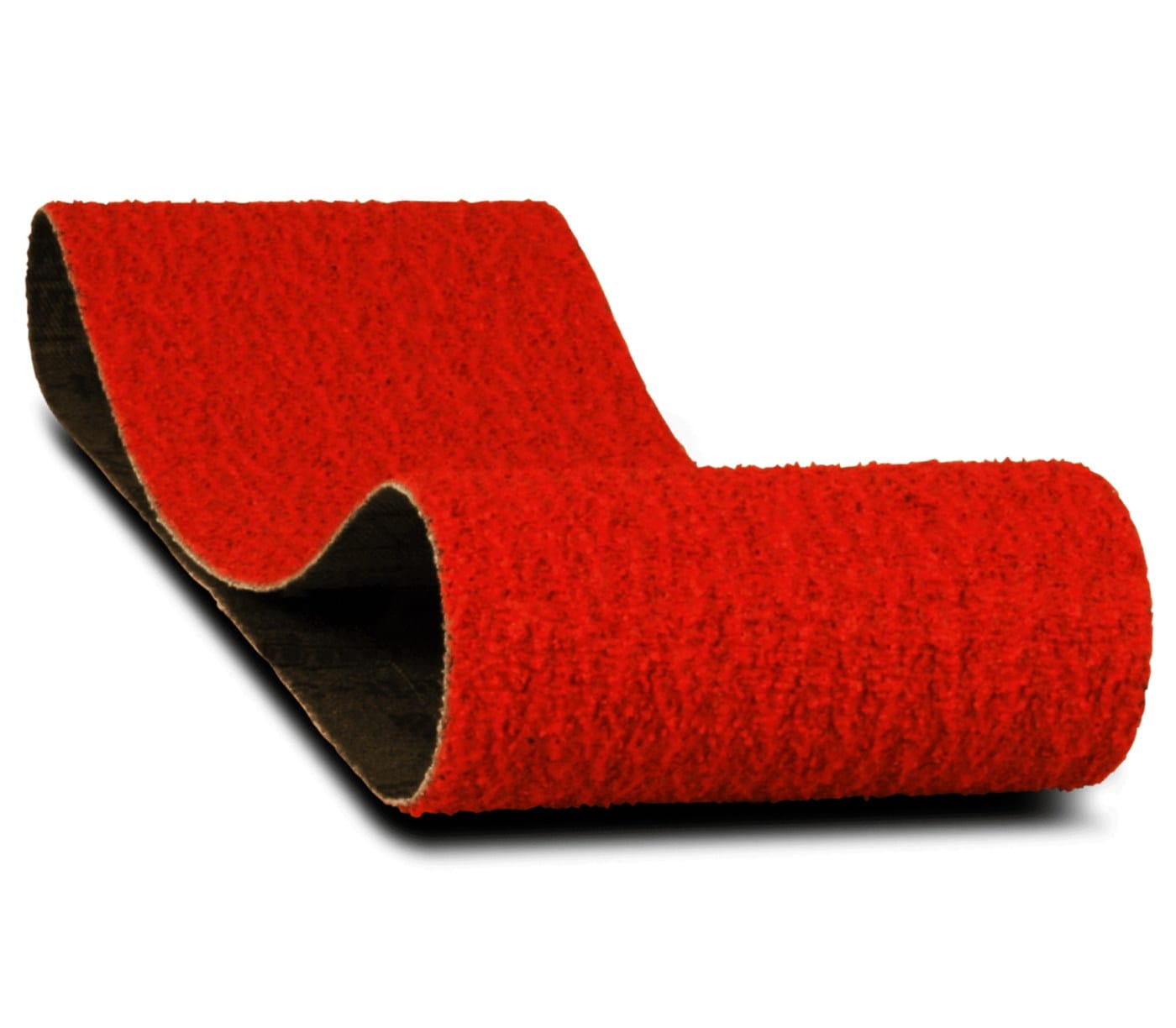Diablo 3x21 inch 36 grit zirconium blend sanding belt featuring an ultra-coarse red abrasive surface and high-strength cloth backing for aggressive heavy stock removal.