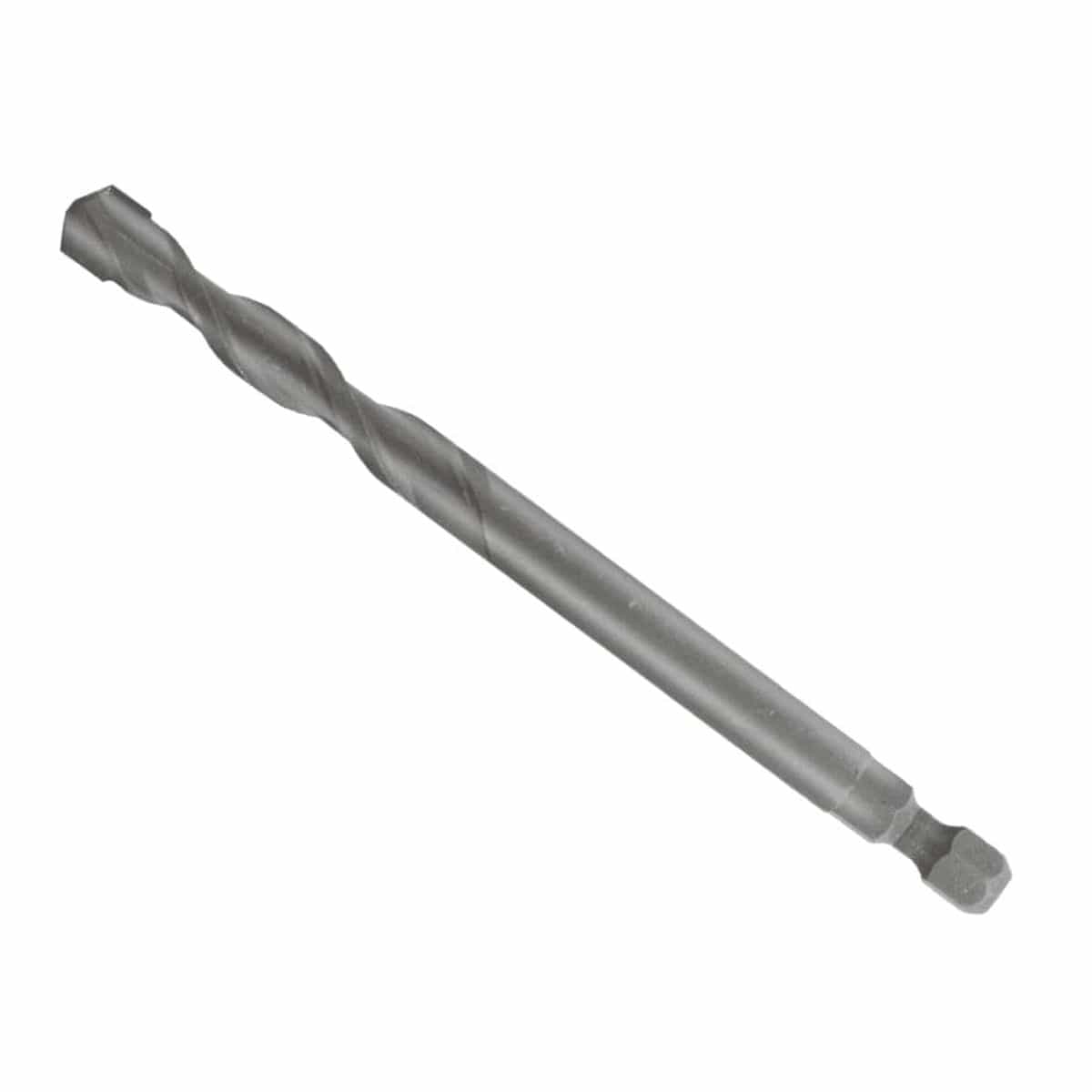 A single high-resolution product shot of the silver Diablo 4-inch carbide tipped pilot bit, showing its 1/4-inch hex shank and precision-ground cutting head.
