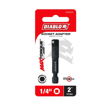 The retail hanging card packaging for the Diablo DT2035P1 Torx Drive Bit featuring the red and white brand logo. The packaging highlights technical features such as the Torque Resistant Design and Impact Strong technology, with icons indicating a T20 size, 3-1/2-inch length, and a quantity of one bit per pack.