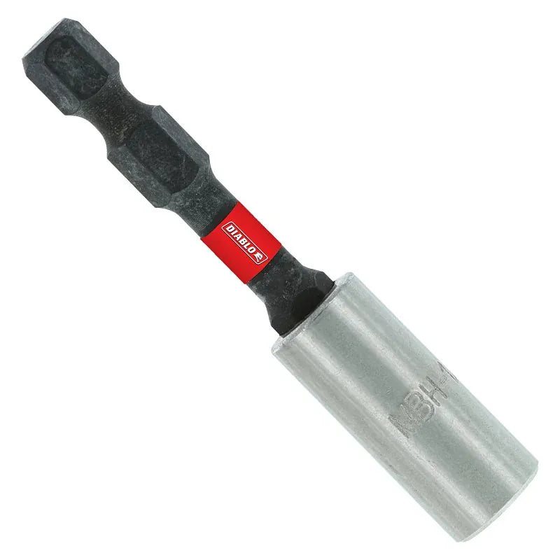 Diablo DBH300B 3-inch magnetic drive bit holder with a 1/4-inch hex shank and torque-resistant core for extending bit reach in tight spaces.
