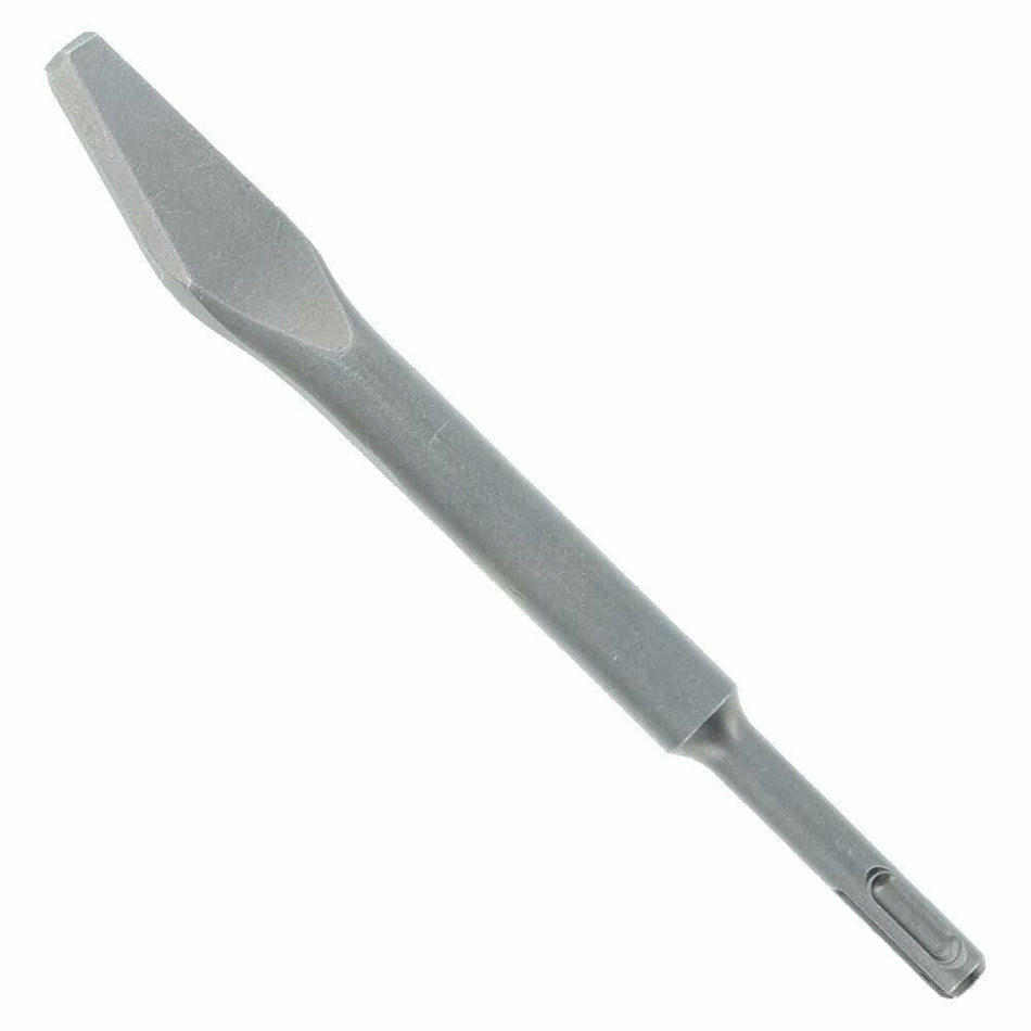 Pointed chisel bit with tapered tip and SDS-compatible shank, designed for precise chiseling and breaking of concrete, stone, or masonry with rotary or demolition hammers.