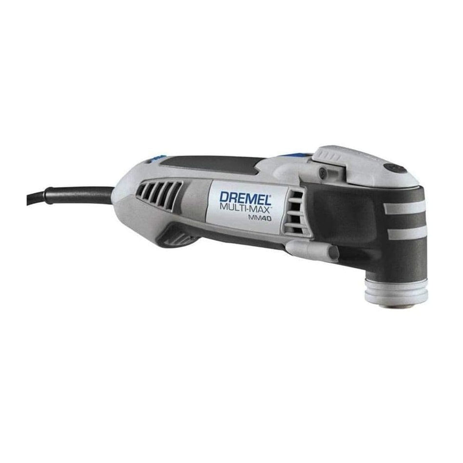 A side profile studio shot of the Dremel Multi-Max MM40 oscillating tool.
