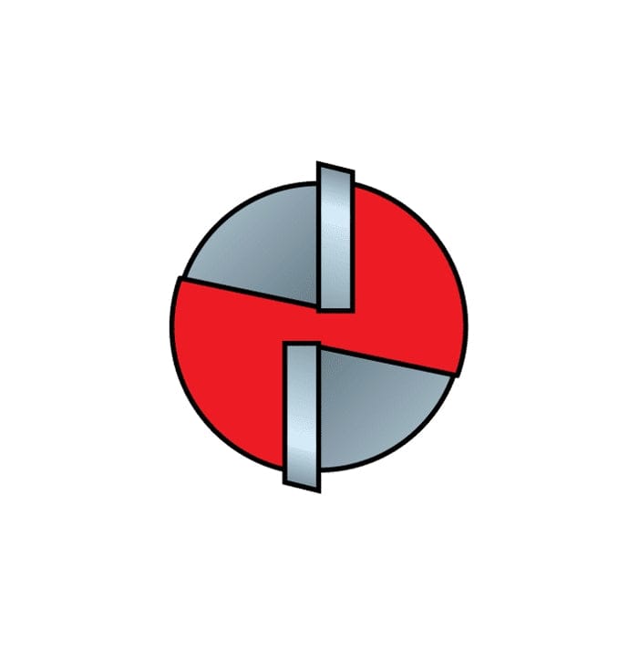 A technical overhead diagram of the Freud 12-130T router bit, highlighting the double-flute geometry and the specialized relief on the carbide tips designed for efficient plunge cutting.