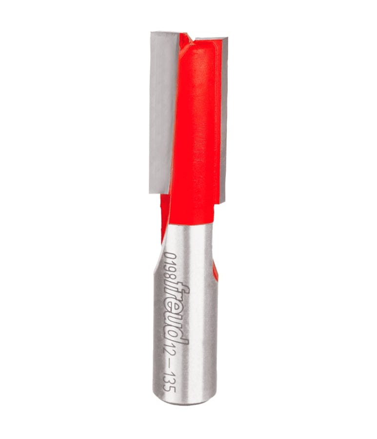 Freud 12-135 19/32 Inch Double Flute Straight Router Bit 1/2 Shank TiC ...