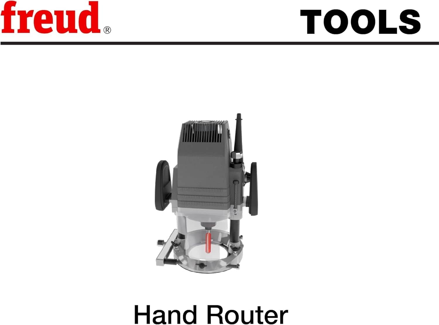 A technical graphic illustrating that the Freud 28-104 panel pilot bit is engineered for professional use with hand-held portable routers.