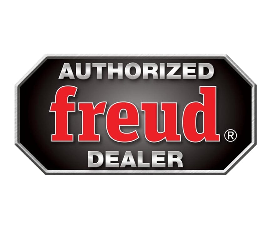 Official Authorized Freud Dealer logo featuring red and white text on a black and silver octagonal badge.