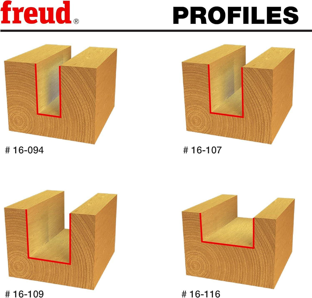 Freud 89-660 3 Piece Undersized Plywood Router Bit Set 1/4 Inch Shank ...