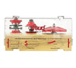 Freud 98-300 3-Piece Door Construction Router Bit Set with Roundover Rail Stile and Raised Panel Bits 1/2 Inch Shank