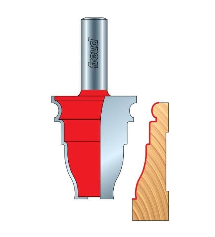 Freud 99-467 Casing Router Bit 1-5/8 Inch Diameter 1/2 Inch Shank Arch ...