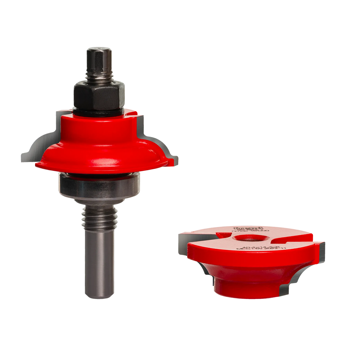 Freud 99-863 1-11/16-inch premier adjustable rail and stile router bit with a 1/2-inch shank and red Perma-SHIELD coating for custom wood cabinet doors.