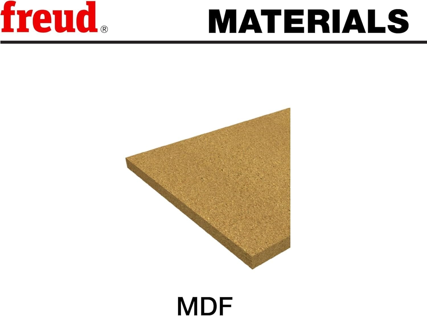 Illustration demonstrating how the Freud TM1465 spoilboard surfacing router bit effectively flattens and surfaces an MDF spoilboard on a CNC machine for improved project accuracy.