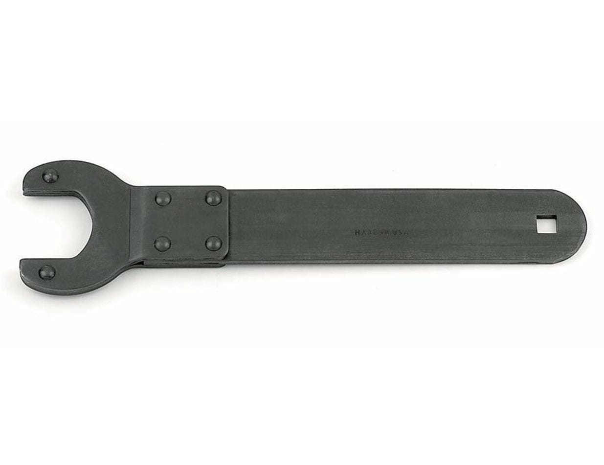 A studio photo of the GEARWRENCH 3473 48mm diesel fan clutch wrench, showing its open-end design and the 1/2-inch square drive opening on the handle.