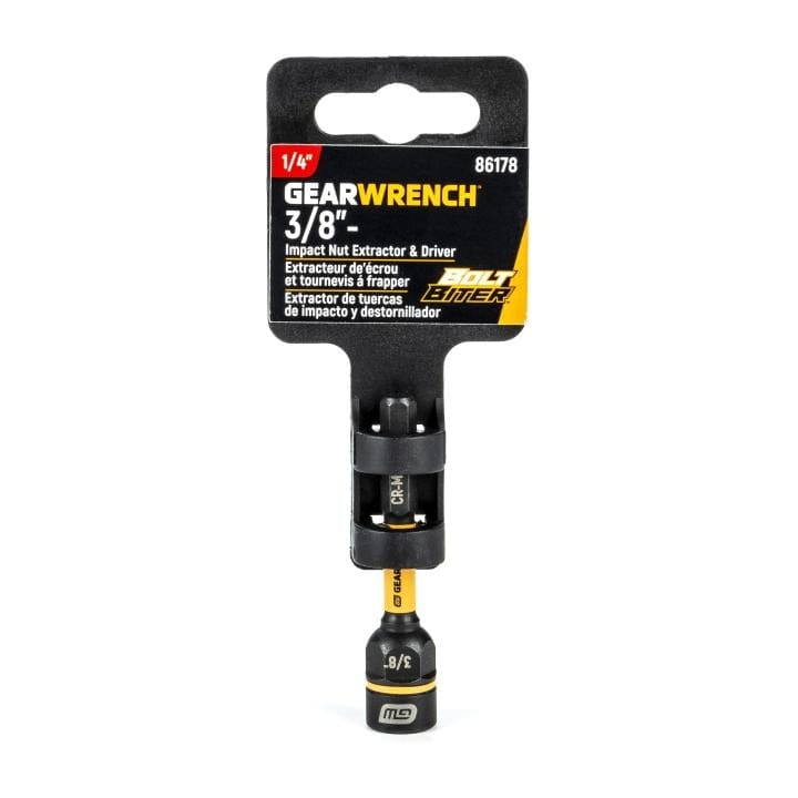 GEARWRENCH 3/8" Bolt Biter Impact Nut Extractor and Driver for removing rounded damaged and frozen fasteners