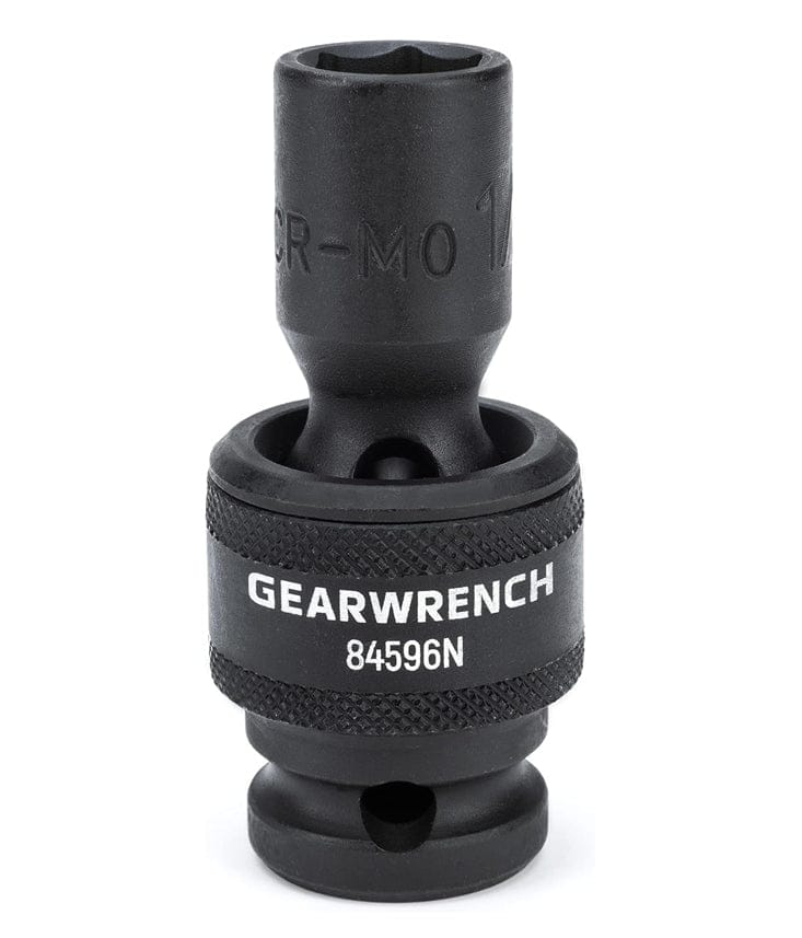 A close-up profile of the GEARWRENCH 1-inch 6-point universal impact socket, model 84596N.