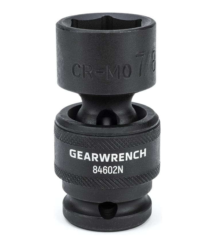 A close-up profile of the GEARWRENCH 7/8-inch 6-point universal impact socket, model 84602N.