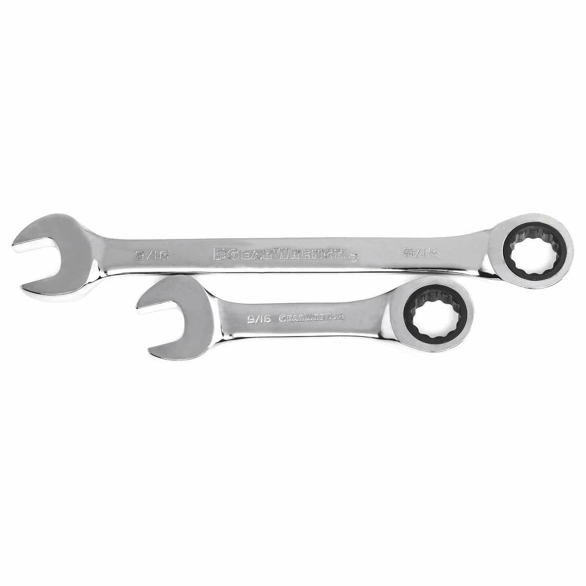 Two metal combination wrenches labeled 5/16", one marked “ENGINEER WRENCHES” and the other used for precision fastening.
