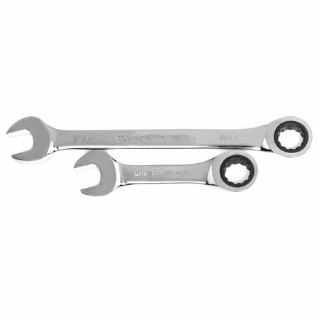 Two metal combination wrenches labeled 5/16", one marked “ENGINEER WRENCHES” and the other used for precision fastening.