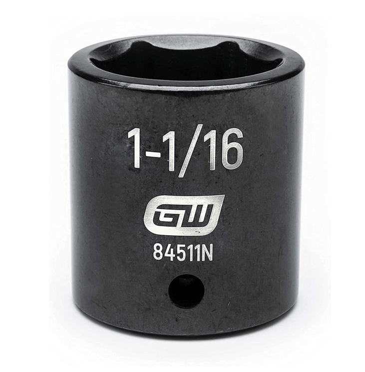 A close-up profile of the GEARWRENCH 1-1/16-inch 6-point standard impact socket, model 84511N.