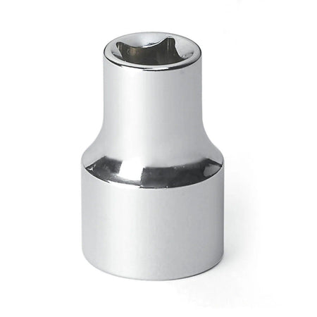 Side view of a GEARWRENCH chrome adapter compatible with the 3/8-inch drive Pass-Thru ratchet system for increased versatility in professional threading applications.