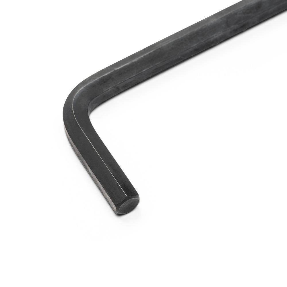 Close-up profile of a GEARWRENCH alloy steel metric hex key showcasing the uniform L-shaped long arm design for maximum torque and reach in automotive repair.