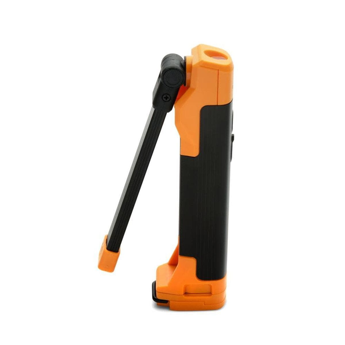 Side view of the GEARWRENCH GWFL105 work light with the flex-head partially extended, demonstrating the tool's ability to direct light at various angles for precision inspections.