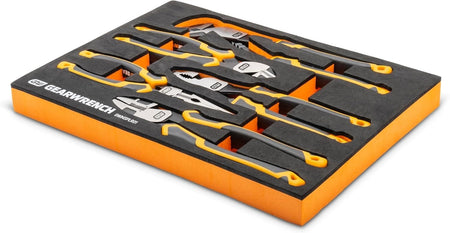 A studio shot of the PITBULL lineman’s pliers included in the GWMSPLR01 set, featuring the specialized K9 jaw design for superior gripping and pulling strength at multiple angles.