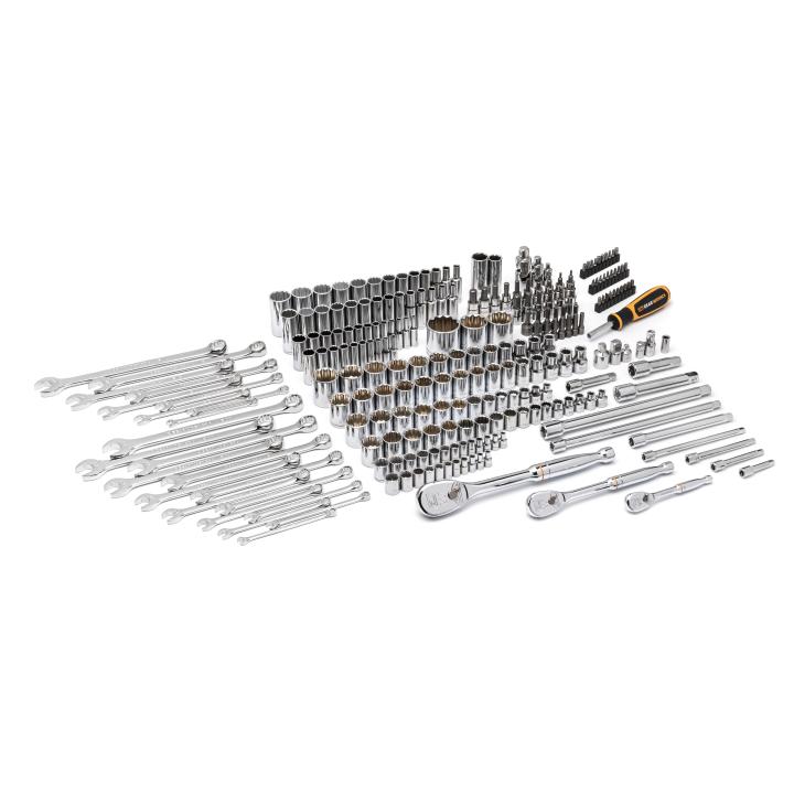 GearWrench 243 Pc 12 Point Mechanics Tool Set in 3 Drawer Storage Box