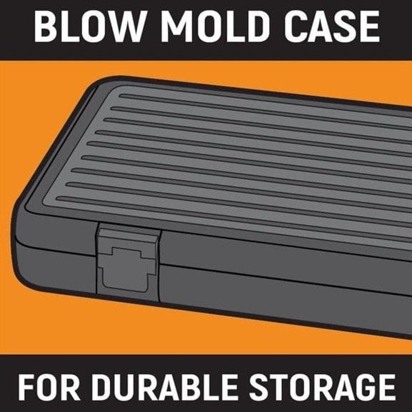 A graphic icon illustrating the blow mold case for durable storage.
