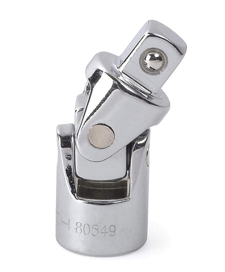 GearWrench 3/8-inch drive universal joint extension with a full polish chrome finish allowing for improved access to fasteners at difficult angles.
