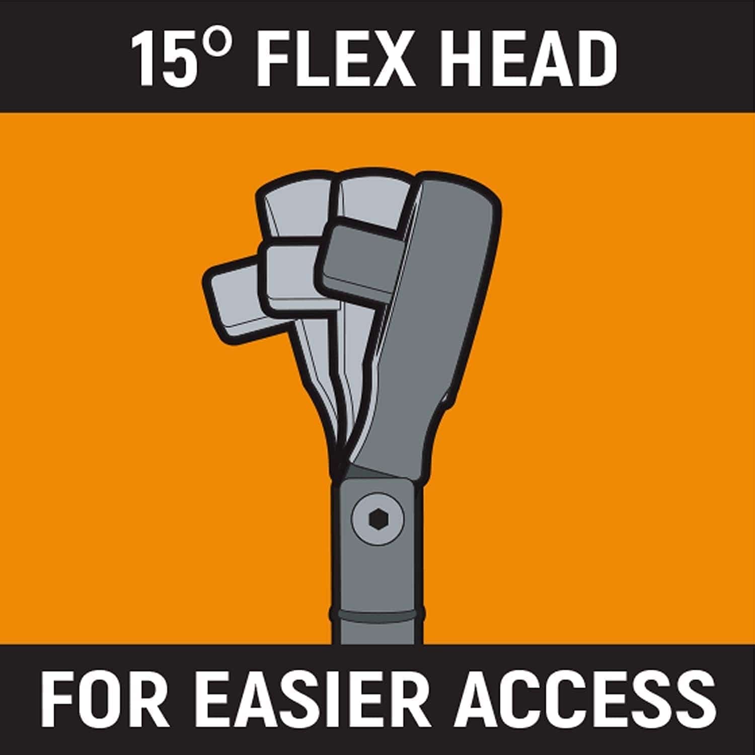 An action shot of a person's hands adjusting the settings on the digital display of the GEARWRENCH electronic torque wrench next to a car wheel.