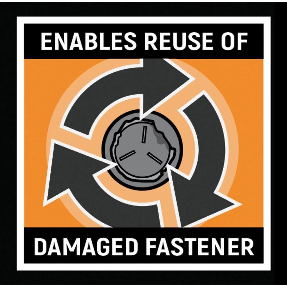 Bi-directional gripping action allows technicians to safely remove and retighten damaged fasteners for temporary reuse.