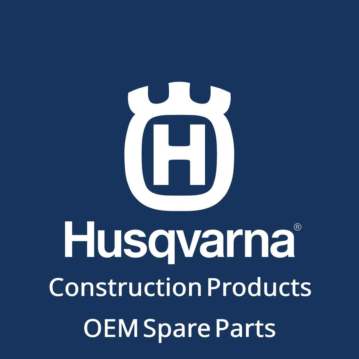 Infographic saying Husqvarna Construction Products OEM Spare Parts