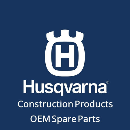 Dark blue Husqvarna branding image featuring white crown logo and text reading “Husqvarna Construction Products OEM Spare Parts”; used to represent genuine OEM diamond grinding pads for concrete surface preparation.