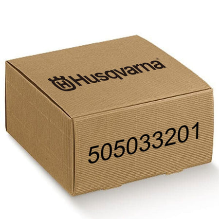 Husqvarna genuine OEM packaging for part number 505033201 floor grinder holder disc mounting plate.