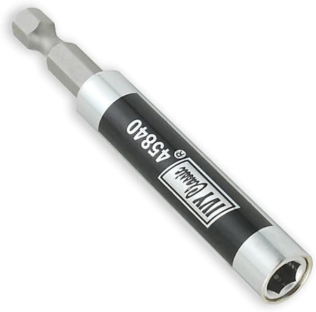 Close-up view of the Ivy Classic magnetic screw guide driver featuring a silver hex shank and a black barrel sleeve with silver trim labeled with part number 45840.