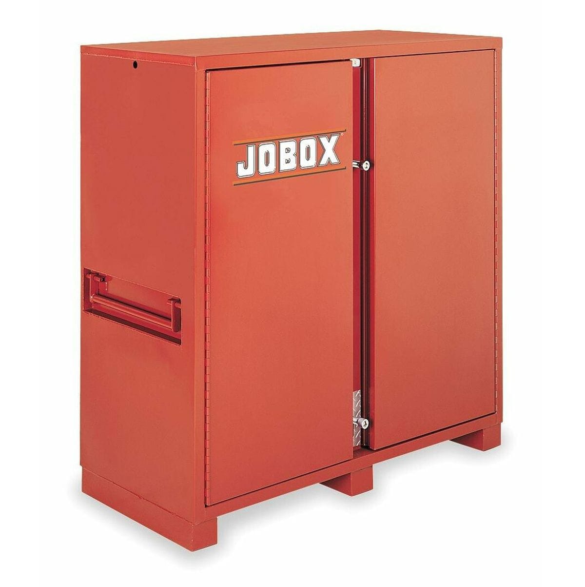This image shows a Crescent JOBOX cabinet, a type of heavy-duty storage cabinet designed for job site or industrial use. 