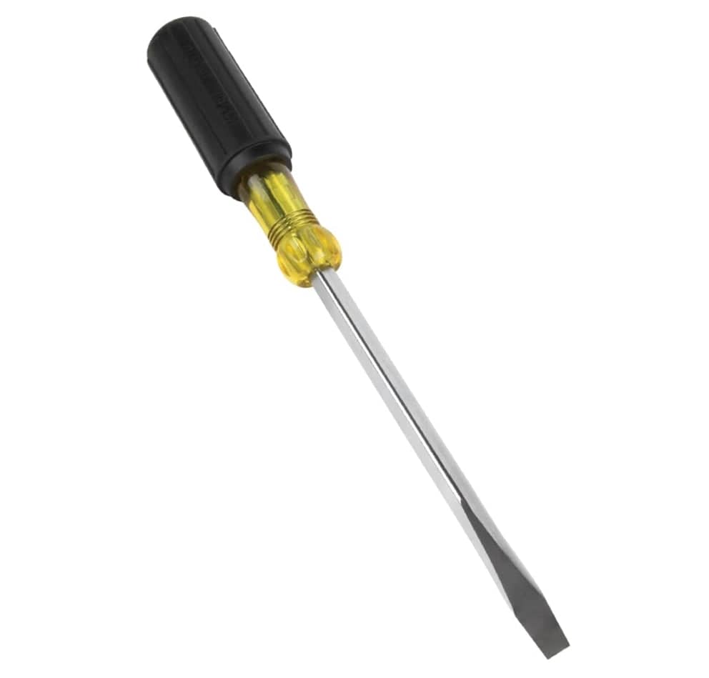 Angled view focusing on the 5/16 inch keystone tip and the heavy-duty square shank designed for wrench-assisted turning.