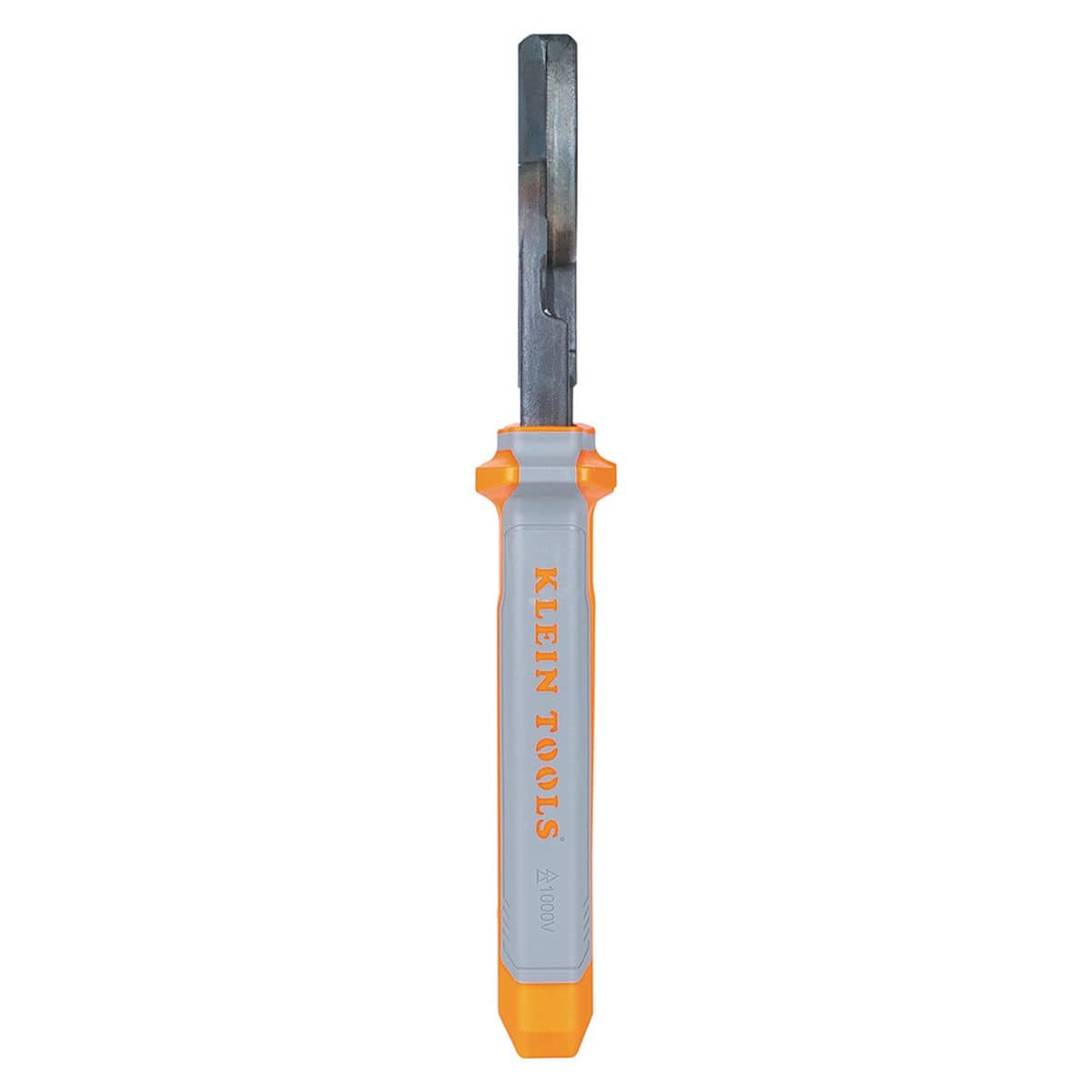 A top-down technical view of the 63225RINS, showcasing the slim 1000V rated handles and the precision alignment of the through-hardened shearing jaws.