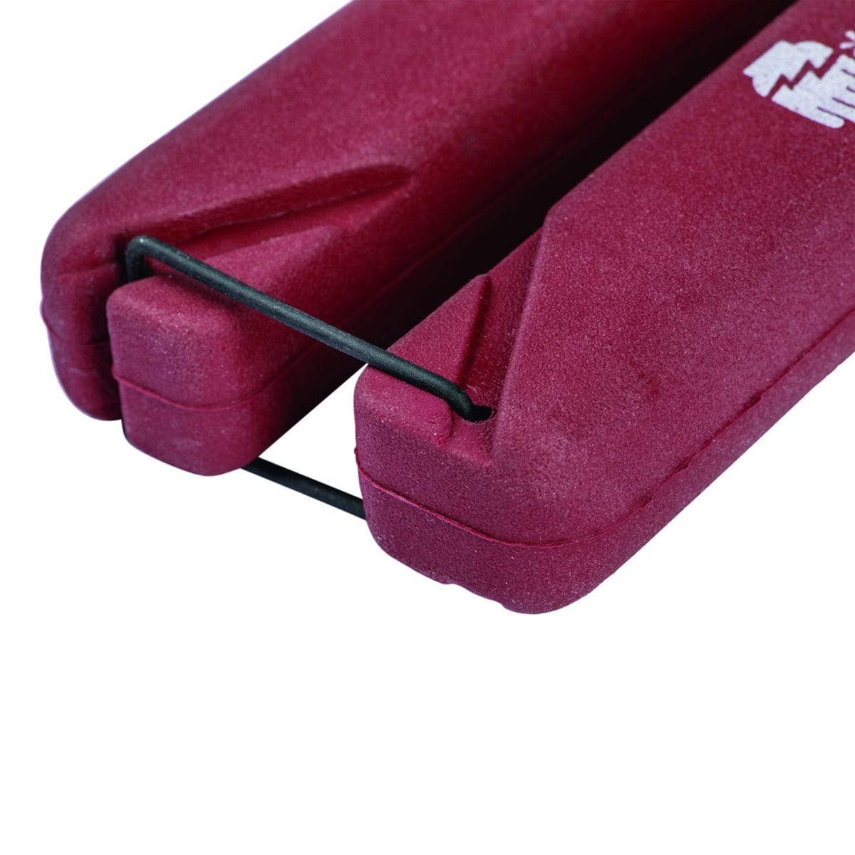 Close-up of the handle base showing the integrated locking lever, demonstrating how the tool remains securely closed for safe transport and compact storage in tool bags.