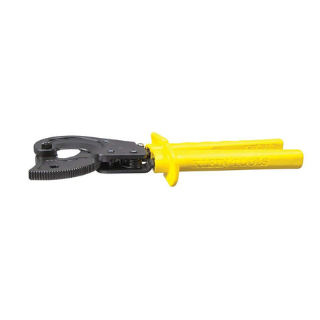 A top-down technical view highlighting the heavy-duty ratcheting gear teeth and the slim profile of the 63607, which allows it to fit into crowded junction boxes and tool bags.