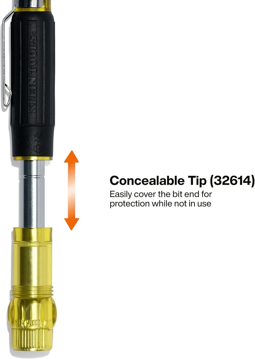 A graphic infographic labeled Precision Tech Bit Range, providing a clear list of the bits included for the 27-in-1 driver: TORX, TORX Security, Slotted, Hex, Y-Type, Pentalobe Security, and Y-Type Security.