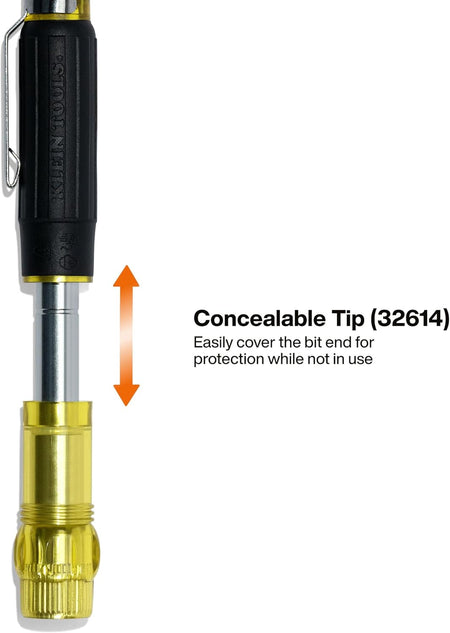 A graphic infographic labeled Precision Tech Bit Range, providing a clear list of the bits included for the 27-in-1 driver: TORX, TORX Security, Slotted, Hex, Y-Type, Pentalobe Security, and Y-Type Security.