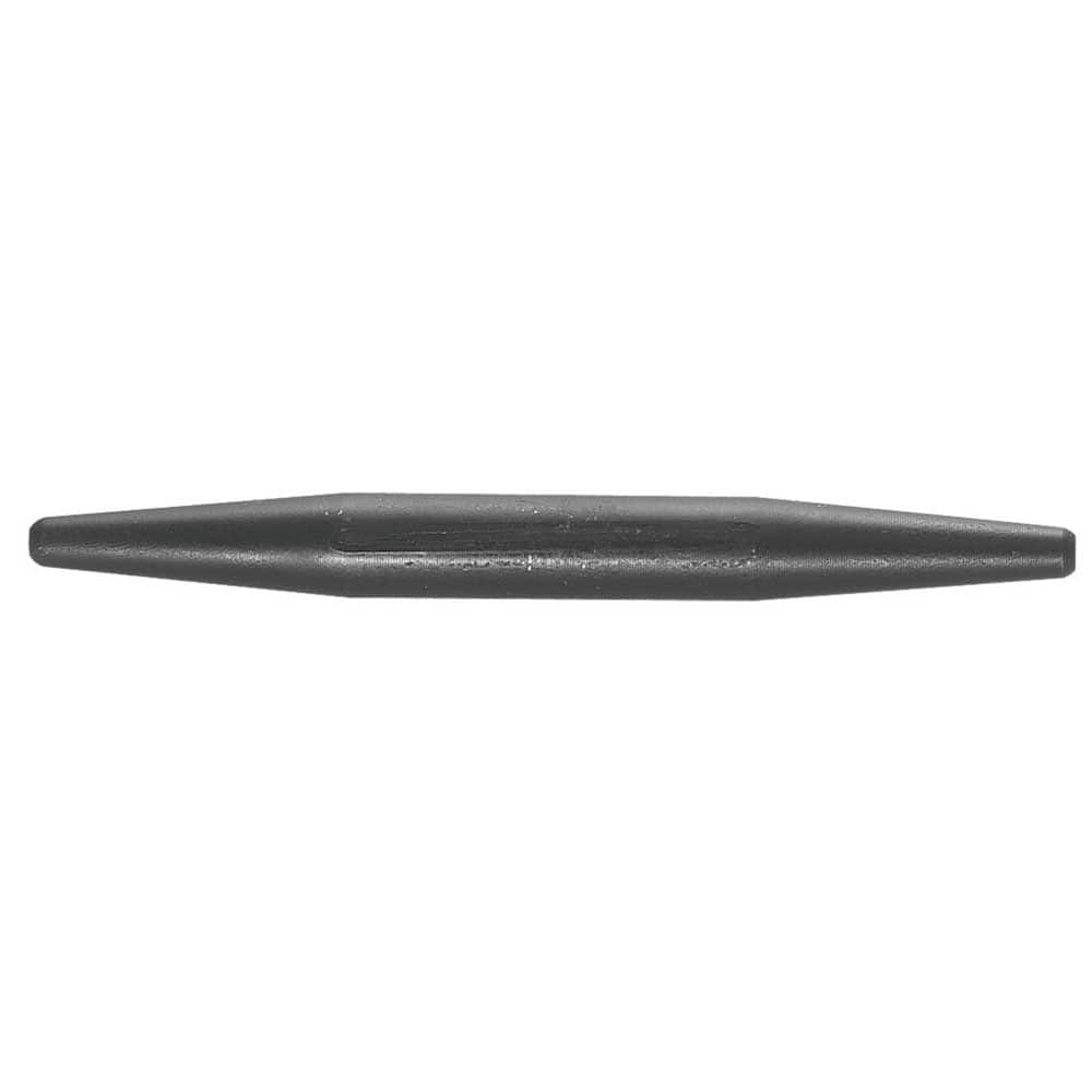 Klein 3262 barrel-type drift pin forged from 8640 alloy steel featuring a 15/16-inch body taper to align structural steel beam bolt holes.