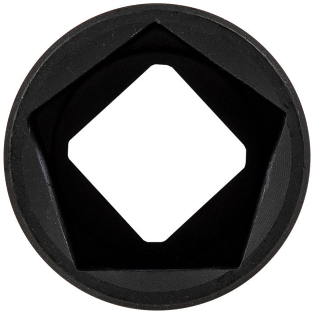 Direct end view highlighting the 5-point 13/16-inch penta socket face engineered for underground utility cabinet security bolts.