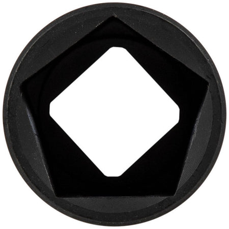 Direct end view highlighting the 5-point 13/16-inch penta socket face engineered for underground utility cabinet security bolts.