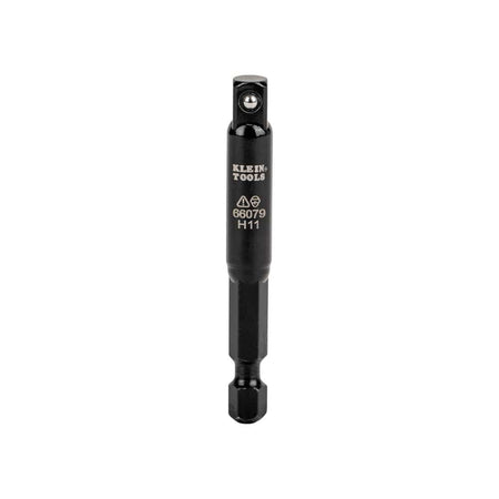 Klein 66079 small 3-inch flip adapter forged from 4140 steel showing laser-etched model markings and top ball detent.