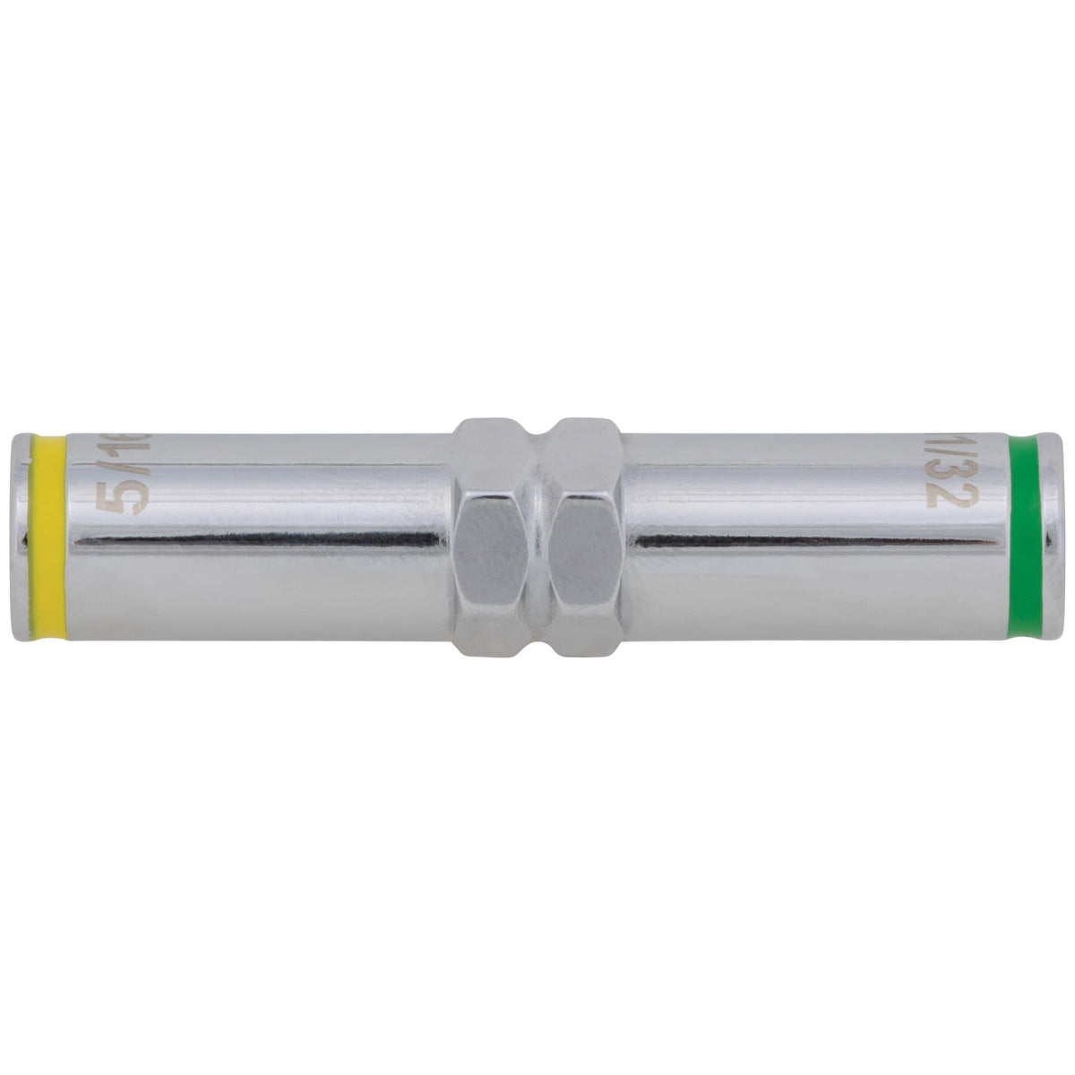 Individual 5/16-inch and 11/32-inch pass-through alloy steel nut driver attachment barrel with color identification rings.