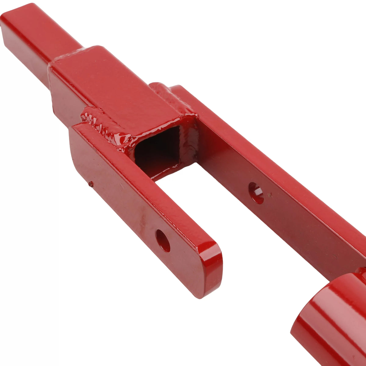 Interior view of the square receiver on the Little Beaver 30322 earth anchor tool highlighting the thick-walled steel construction built for professional jobsite durability.