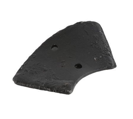 A studio product shot of the Little Beaver 9023-8 standard auger replacement blade, showcasing the curved heavy-duty hardened steel construction and black protective coating for industrial earth drilling.